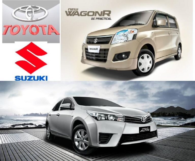Toyota Indus and Pak Suzuki motors suspended pre-booking of two variants in Pakistan