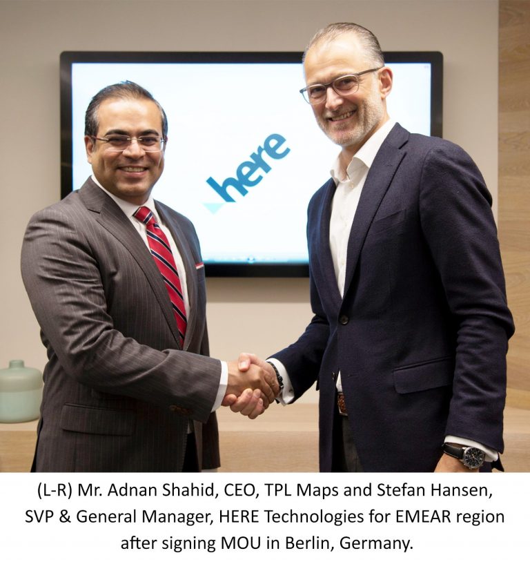 Global Mapping and Location Services Giant HERE Technologies Signs Strategic Partnership MOU with TPL Maps