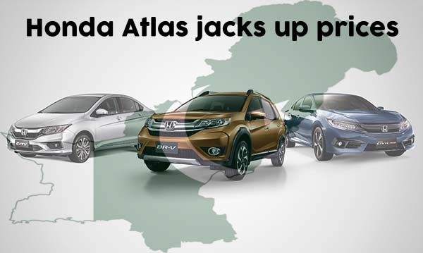 Honda Atlas rises car prices for Pakistan