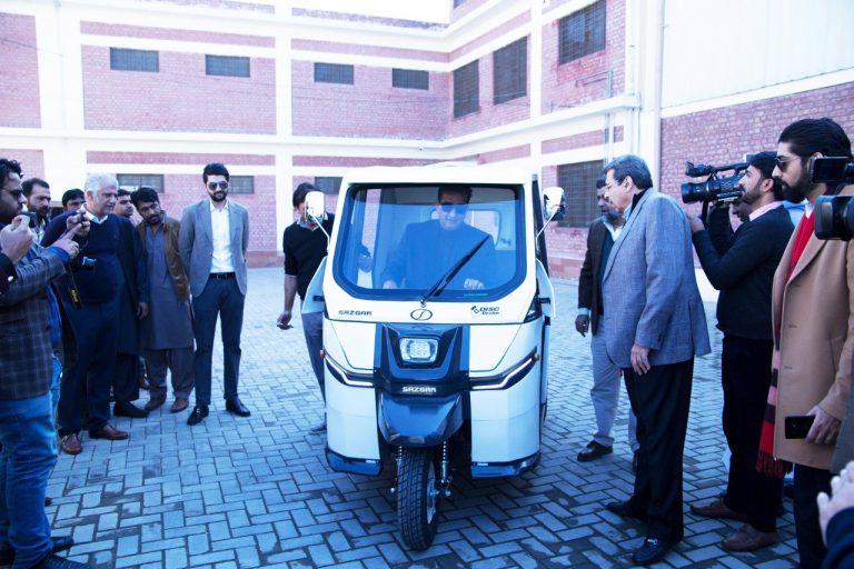 Sazgar Showcase Pakistan's First Battery Operated EV Three-Wheeler