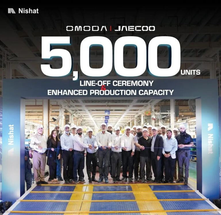 5,000 Units Milestone by Nishat Group with Rapid local assembling of Omoda & Jaecoo Vehicles in Pakistan